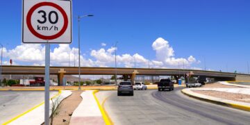 Abre Municipio circulación total en la glorieta del puente carretera Aldama y Fuerza Aérea